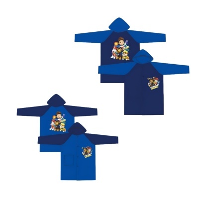 Casacos azuis de crianças com estampas de personagens da Paw Patrol