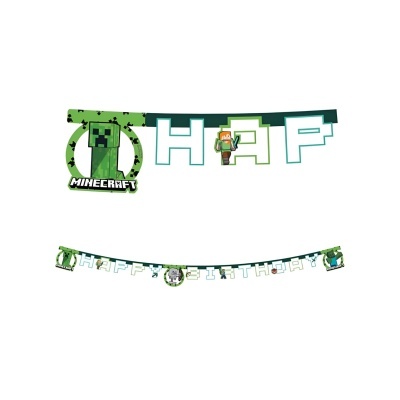 Bandeira decorativa Minecraft 