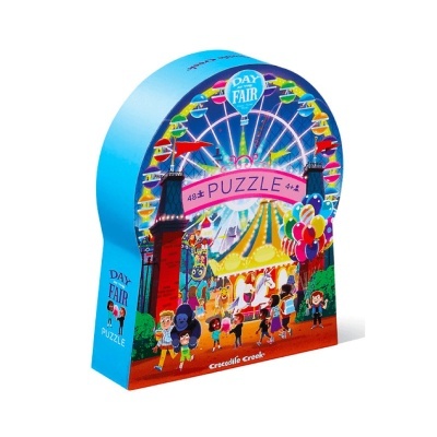 Quebra-cabeças 'Day Fair' com 48 peças e ilustração de parque de diversões