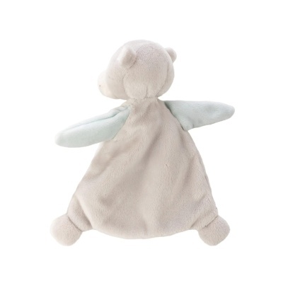 Naninha para bebé cinzenta com braços azuis