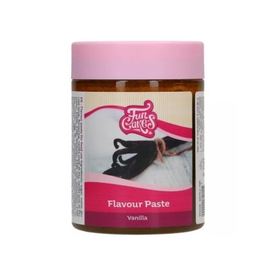 Frasco de pasta de sabor baunilha Fun Cakes com tampa rosa