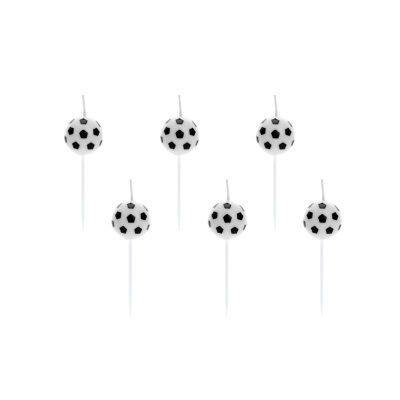 Velas de aniversário em forma de bola de futebol