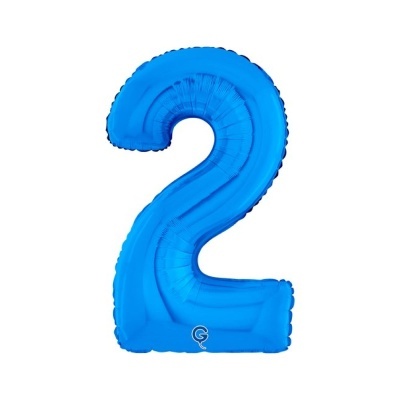 Balão azul número 2