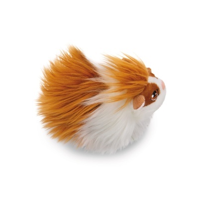 Pelúcia de porquinho-da-índia com pelo castanho avermelhado e branco