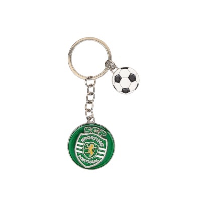 Porta-chaves do Sporting CP com bola de futebol pendurada