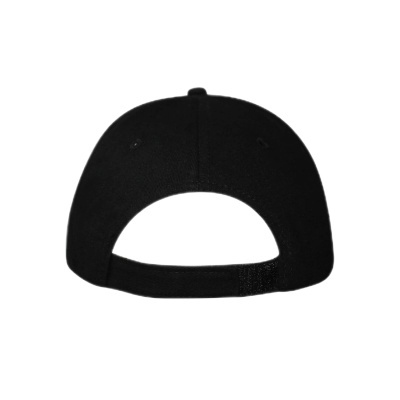 Boné preto visto de trás com faixa ajustável
