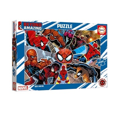 Caixa de puzzle Homem-Aranha da Marvel com 1000 peças