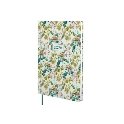 Agenda 2026 com capa floral decorativa