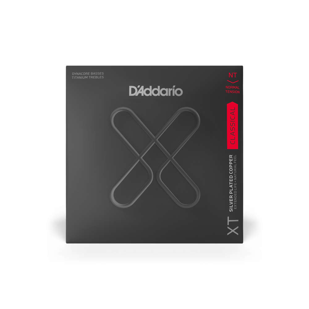 XT Dynacore Embalagem de cordas para violão clássico D'Addario XT preto e cinza