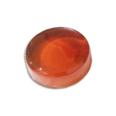 Sabonete redondo laranja translúcido