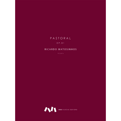 Capa de partitura musical vinho com texto branco e logotipo AVA MUSICAL EDITIONS