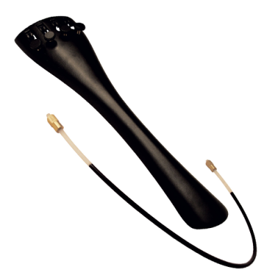 Ponte para violino negra fosca com cravelhas pretas e corda metálica