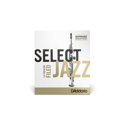 Caixa de palhetas para saxofone soprano Select Filled Jazz da D'Addario