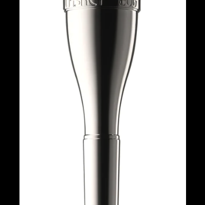 Bocal de metal prateado para instrumento musical com inscrição TASKEY 806