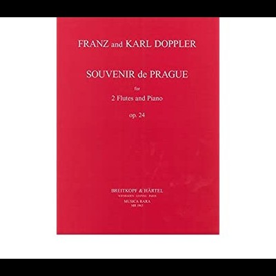 Partitura musical vermelha com texto branco e fundo branco.