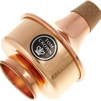 Coqueteleira cobre com tampa de cortiça e etiqueta Tom Crown