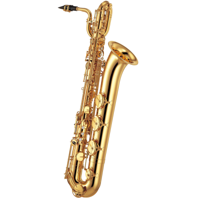 Saxofone tenor dourado metal com chaves e boquilha preta