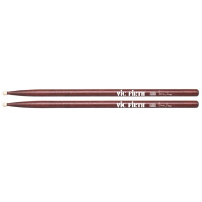 Par de baquetas VIC FIRTH castanhas com pontas brancas