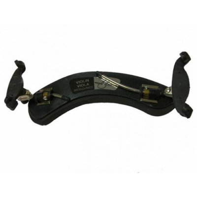 Espaçador para violino ou viola em madeira preta com metal e etiquetas