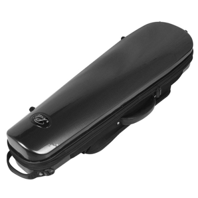 Estojo rígido preto para violino com logótipo CB