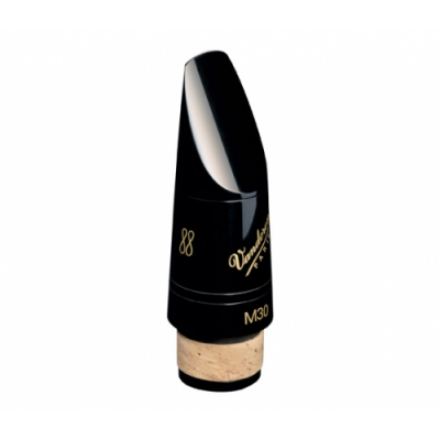 Bocal preto brilhante para saxofone com cortiça e texto dourado