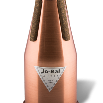 Mudo para instrumento musical em cobre com etiqueta Jo-Ral