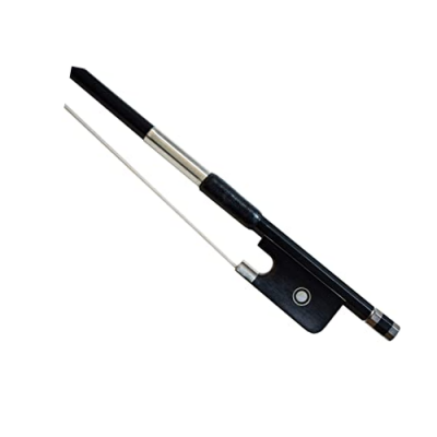 Arco para violino preto com crina branca
