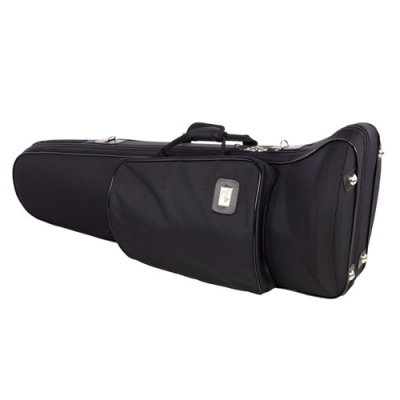 Estojo para violino preto com bolso exterior e alça