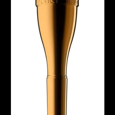 bocal dourado para instrumento de metal com inscrição HURLEY 85C