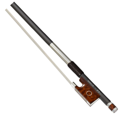 Arco para violino com cabo de madeira e eixo preto