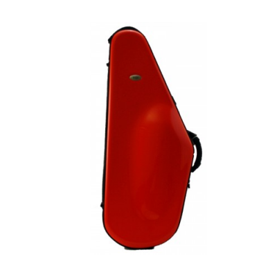 Estojos rígido vermelho para saxofone alto com pega preta