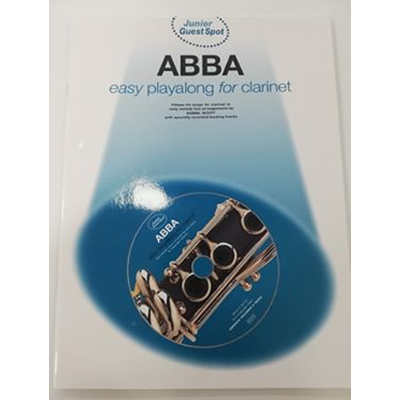 Capa de CD branca com texto sobre DJ e imagem de clarinete no CD