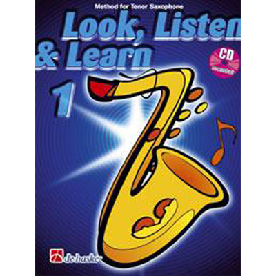 Capa de livro método para saxofone tenor com ilustração de saxofone amarelo