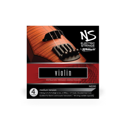 Embalagem de cordas para violino NS ELECTRIC STRINGS by D'Addario NS310