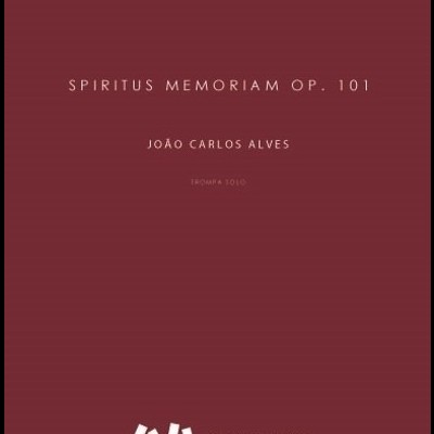 Capa de partitura musical bordô com texto branco