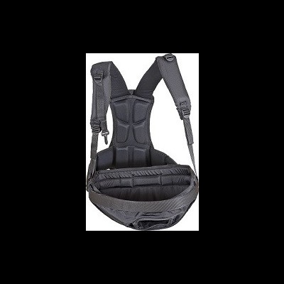 Canguru para bebé cinzento escuro acolchoado com alças ajustáveis