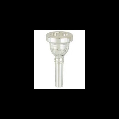 Bocal de metal cromado para instrumento de sopro