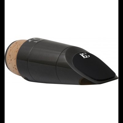 Boquilha preta com rolha de cortiça e logotipo BS