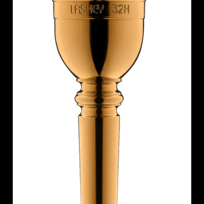 Bocal dourado para instrumento musical com o texto LASKY 32H