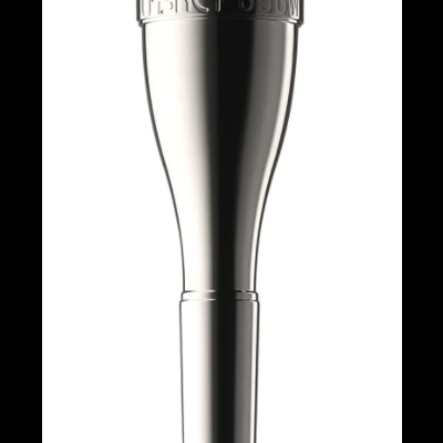 Bocal de trompete em metal prateado com gravação BESKEY 85CM