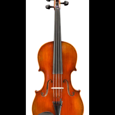 Violino clássico de madeira castanha com quatro cordas