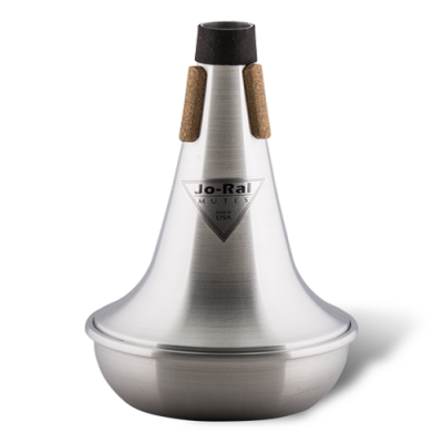 Sordina metálica para trompete Jo-Ral com cortiça lateral e topo