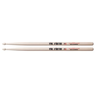 Duas baquetas de madeira natural Vic Firth American Classic 5A Slammer