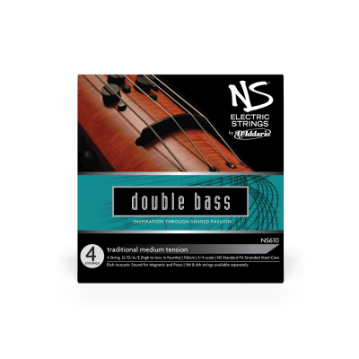 Embalagem de cordas para contrabaixo elétrico NS Electric Strings Double Bass NS610