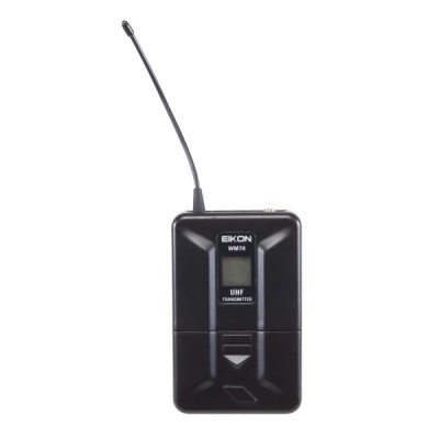 Transmissor UHF EIKON WM16 preto com antena