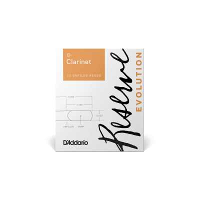 Embalagem de palhetas para clarinete Reserve Evolution da D'Addario