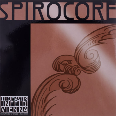 Capa com texto SPIROCORE e detalhes decorativos em castanho e preto