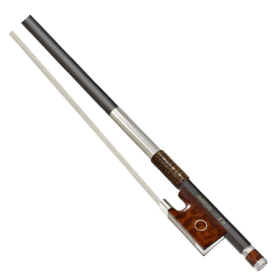 Arco para violino com tala preta e madeira castanha