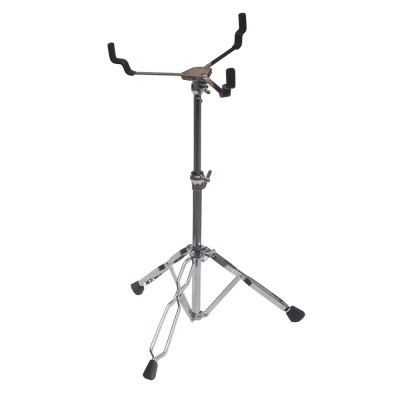 Suporte metálico para instrumento musical com apoio em espuma preta