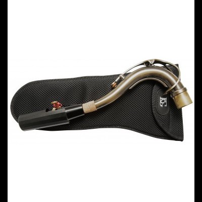 Boquilha para saxofone metálica com capa preta BG